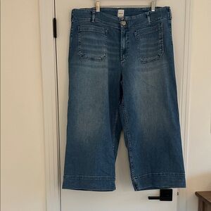 Maeve Wide Leg Blue Jeans
